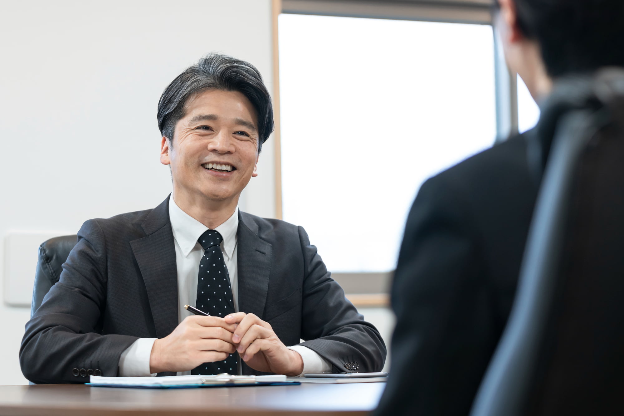 面接を行う様子